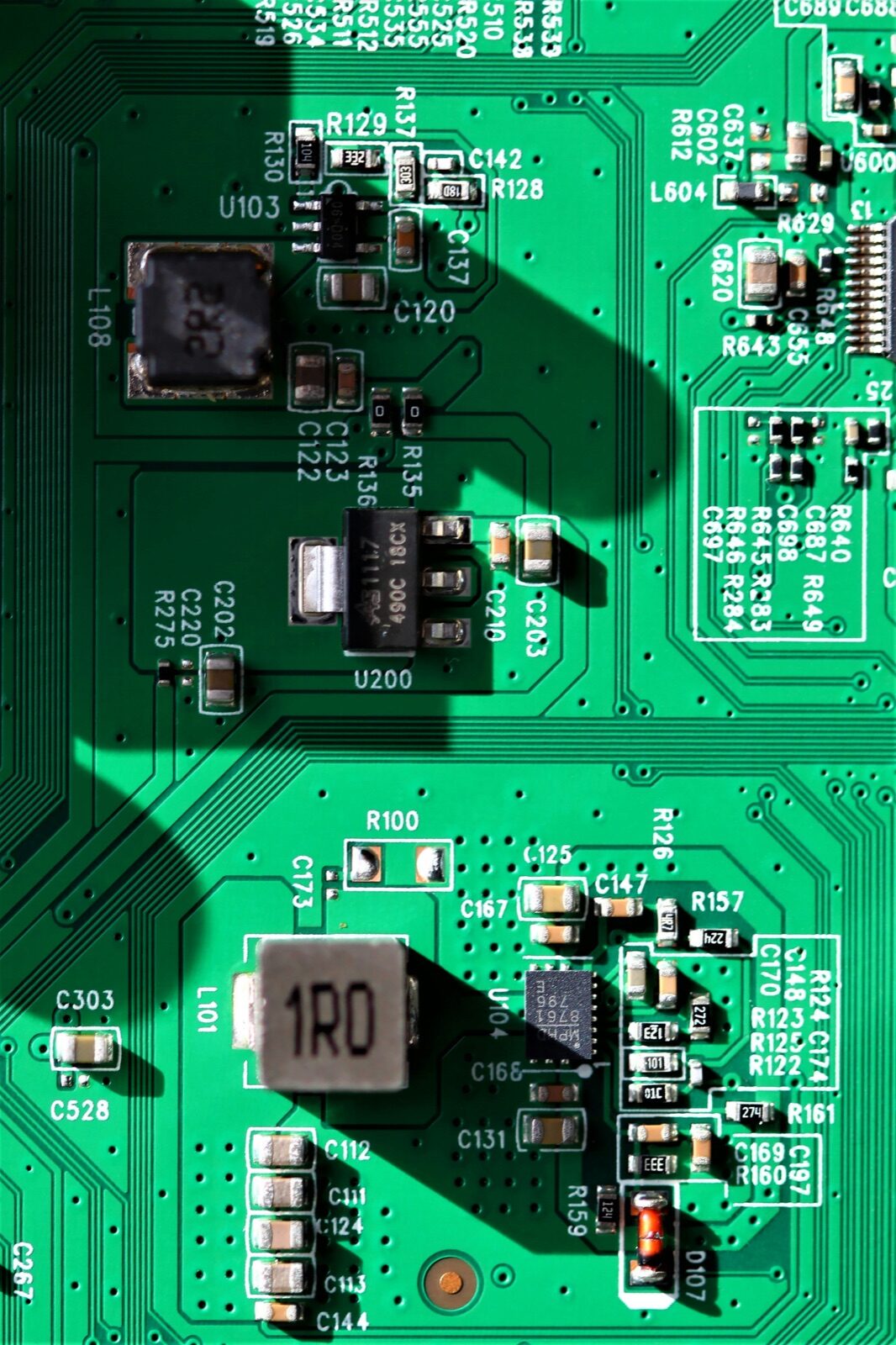Circuit board quality control inspection for Incure LS217™ lightguide simulator electronics assembly QC
